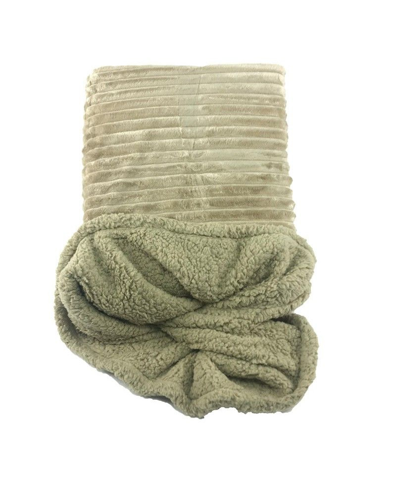 Manta Sedalina Multiusos Borreguillo Canalé beige